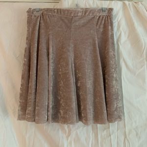 NWT Cream/Beige Velvet Skirt